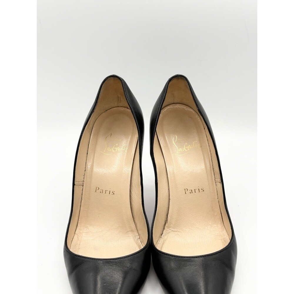 Christian Louboutin Black Leather Pointed Toe Heels New Decoltissimo Size EU 35 - Picture 5 of 13